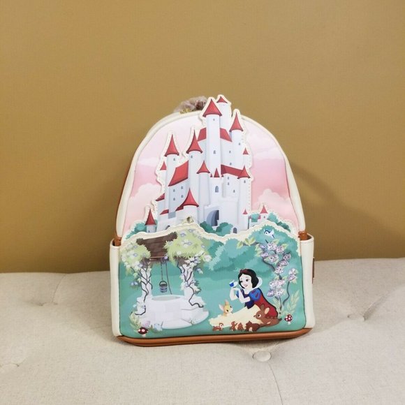 Loungefly Disney Snow White Castle Scene Backpack NEW - Picture 12 of 12